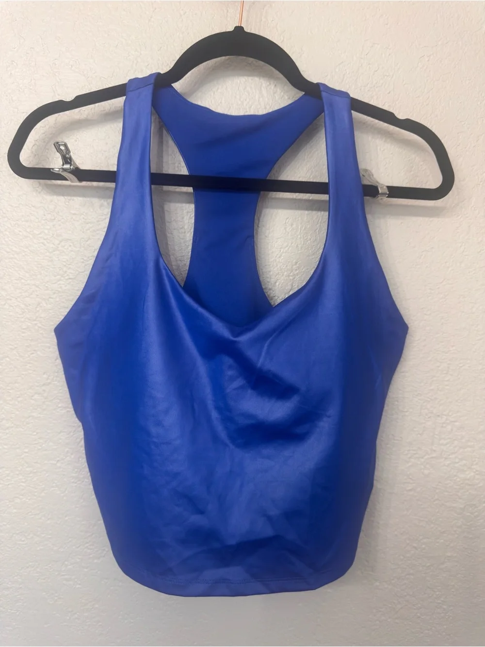 Fabletics Electric Blue Racerback Tank and High-Waist Leggings - Picture 2 of 13